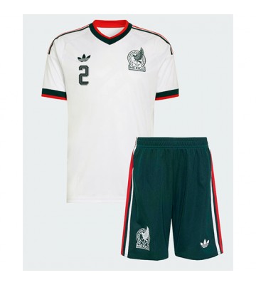 Mexico Jorge Sanchez #2 Udebanetrøje Børn VM 2026 Kortærmet (+ Korte bukser)